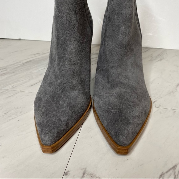 New! Marc Fisher Gadri Gray Suede Bootie 9M - Picture 9 of 13